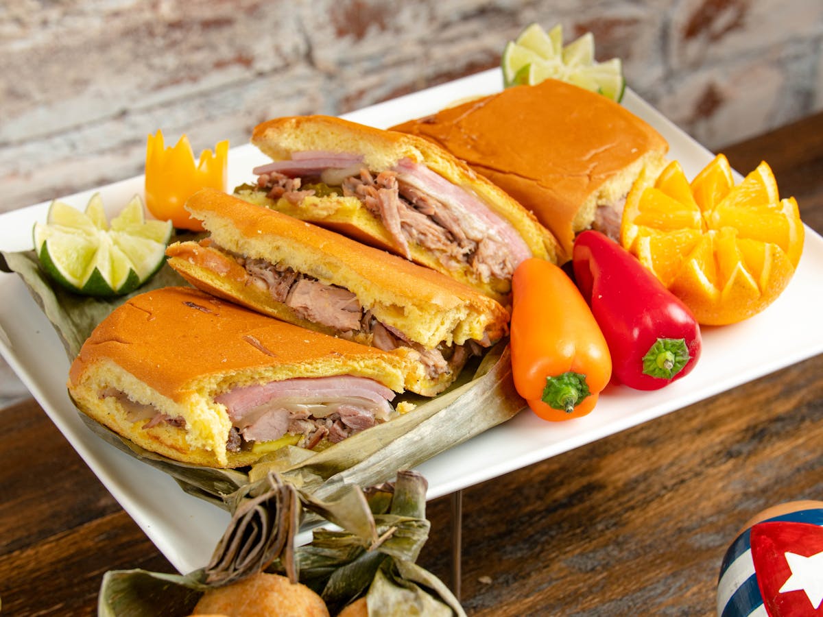 a plate of food on a table