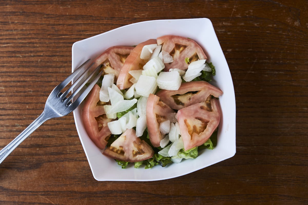 a plate of food on a table