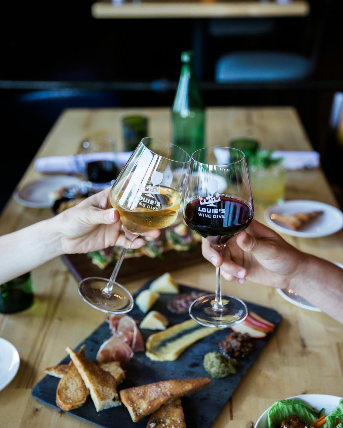 a plate of food on a table