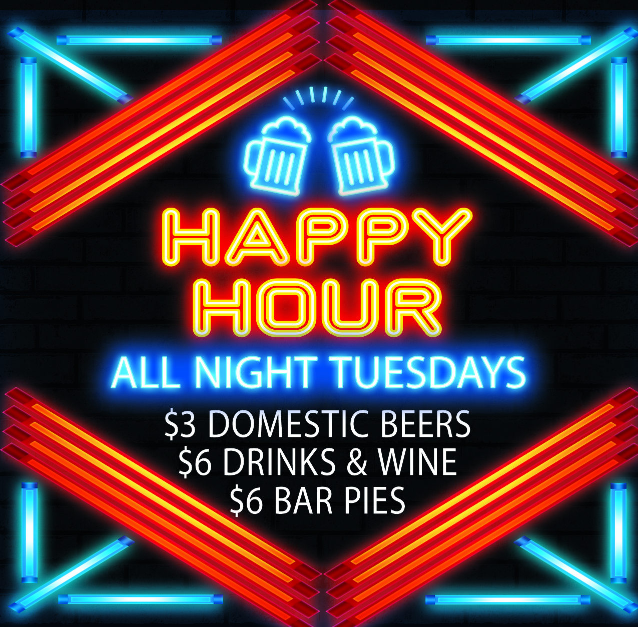 Tuesday: All Night Happy Hour | Whiskey Lounge | New American ...