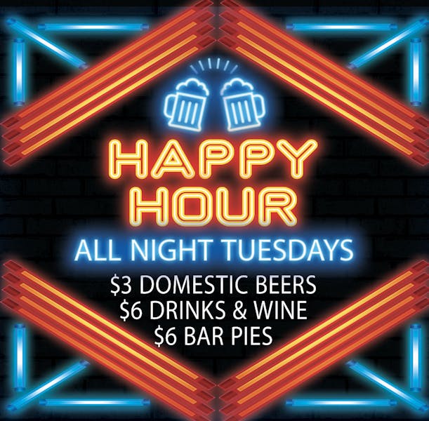 Tuesday All Night Happy Hour Whiskey Lounge New American