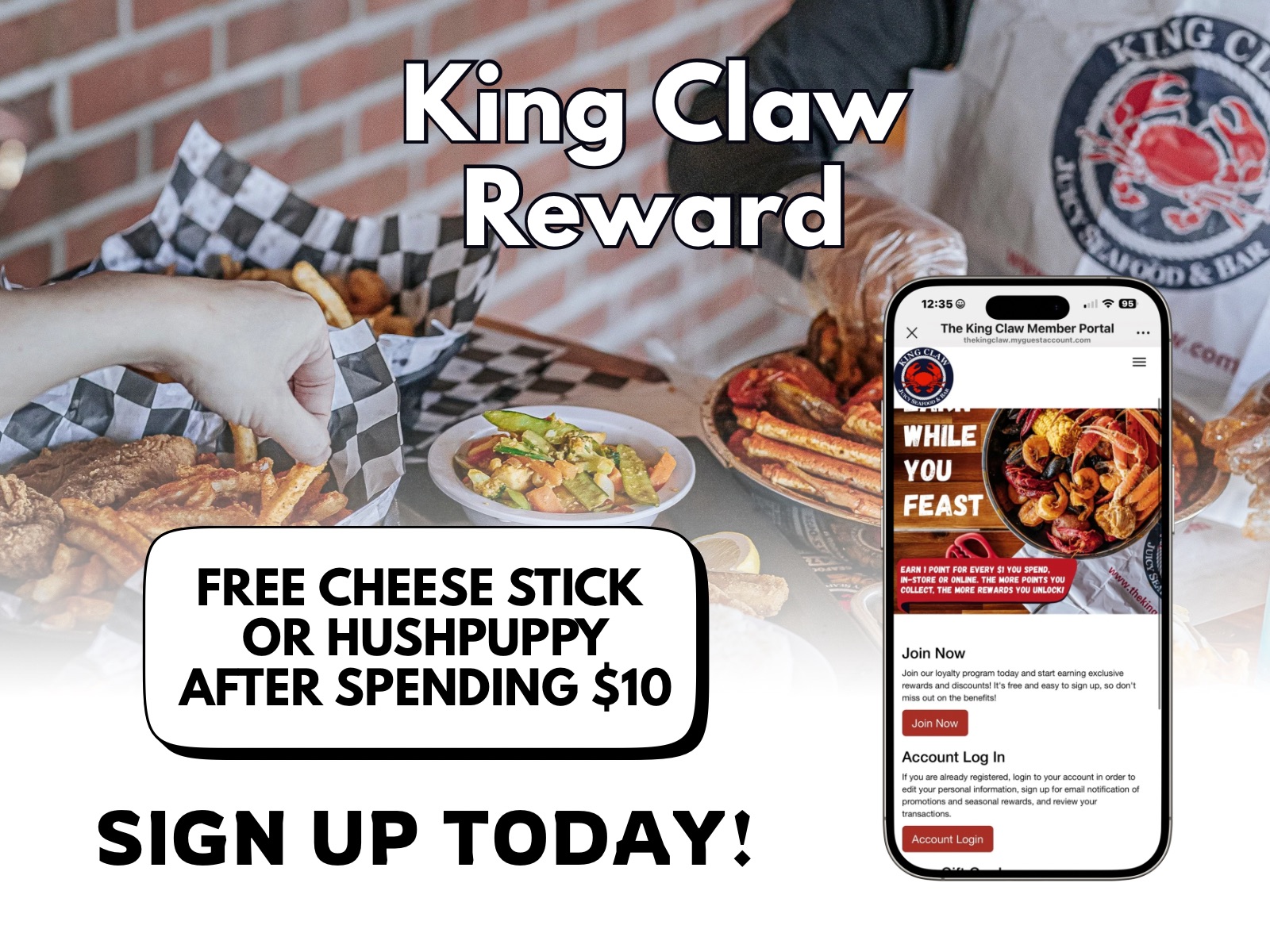 The King Claw Rewards