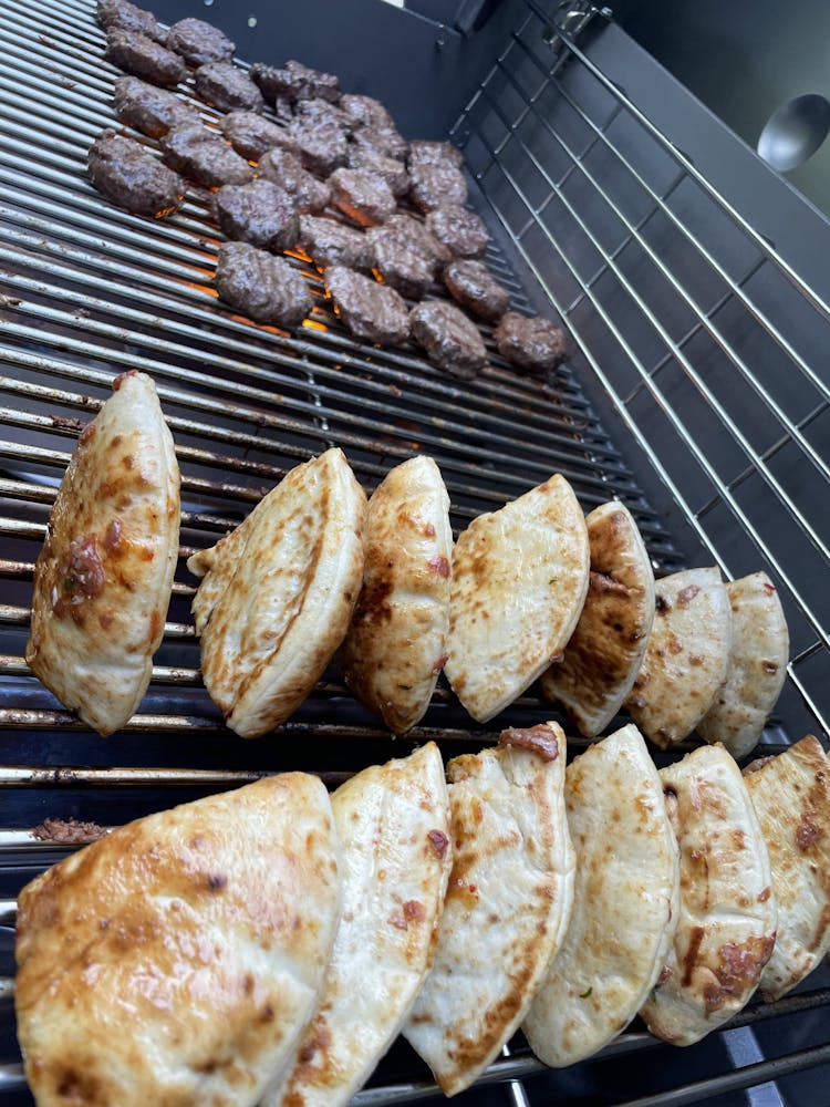 food on a grill