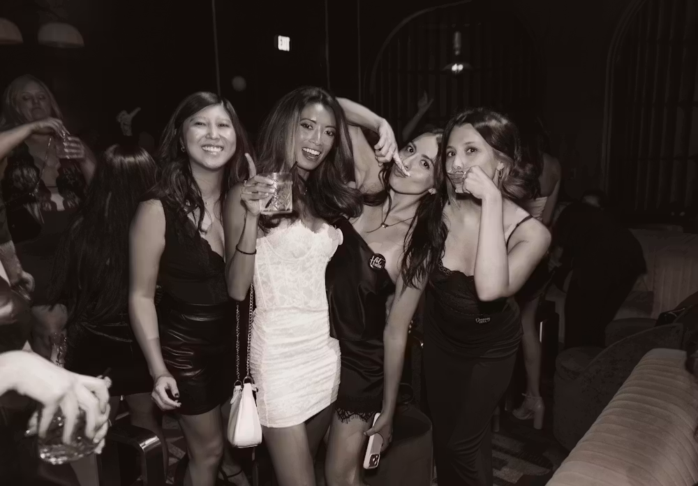 group of girls at Las Vegas Live Music Venue Caspian's Rock & Roe