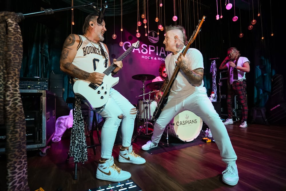 ben carey and JP preforming at live music speakeasy caspians