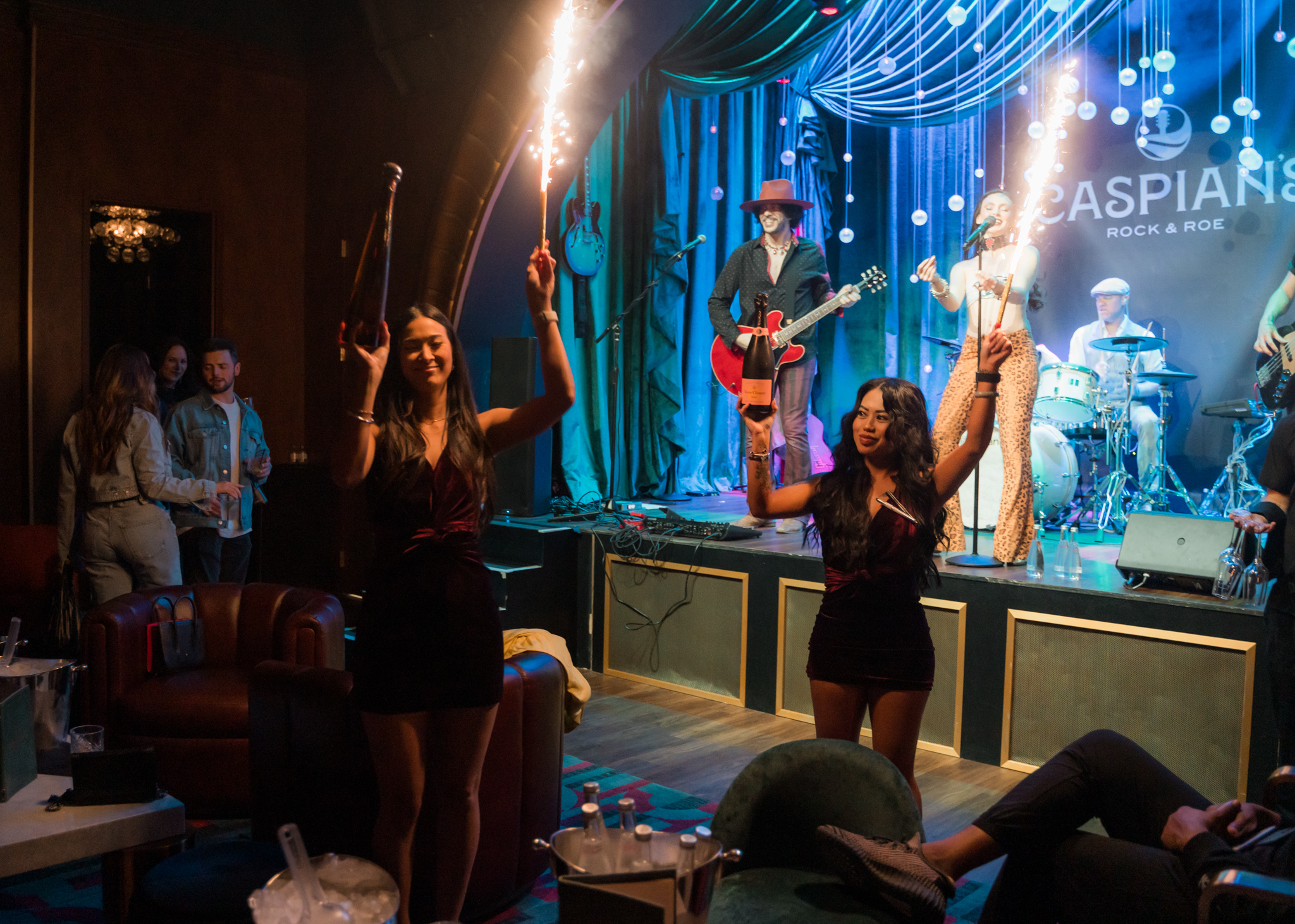 Caspians Las Vegas Live Music Venue bottle service 