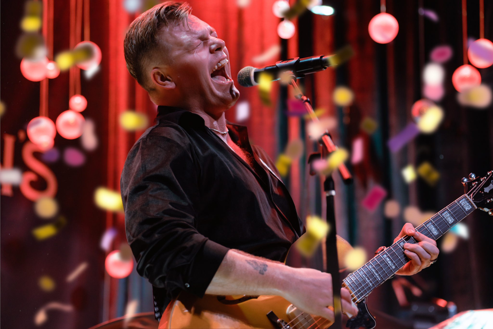a man standing on a stage