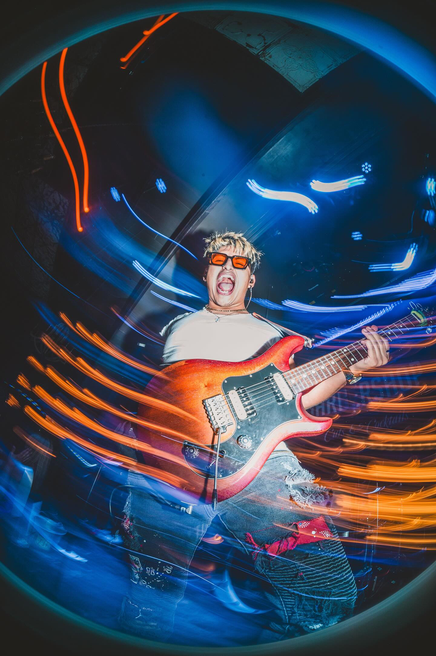 INdie Florentino preforming at Las Vegas Live Music Venue Caspians