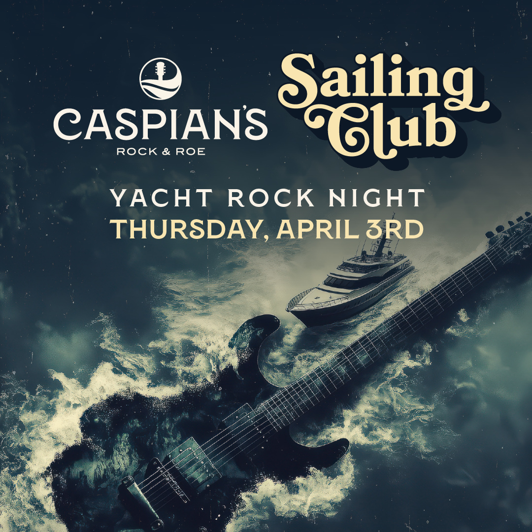 Yacht Rock Night Flyer for Las Vegas live music venue Caspians 