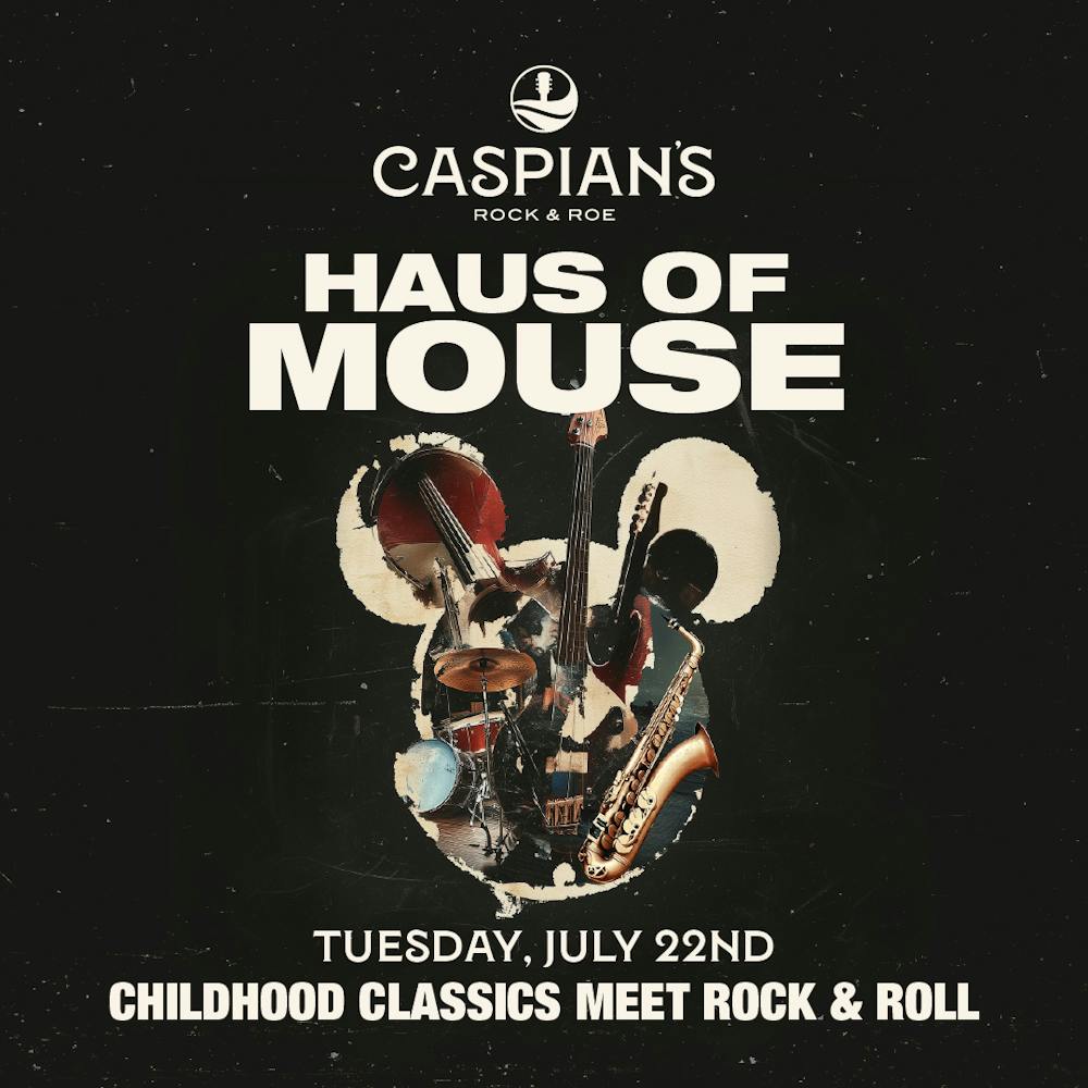 haus of mouse flyer for Caspians Las Vegas live music venue