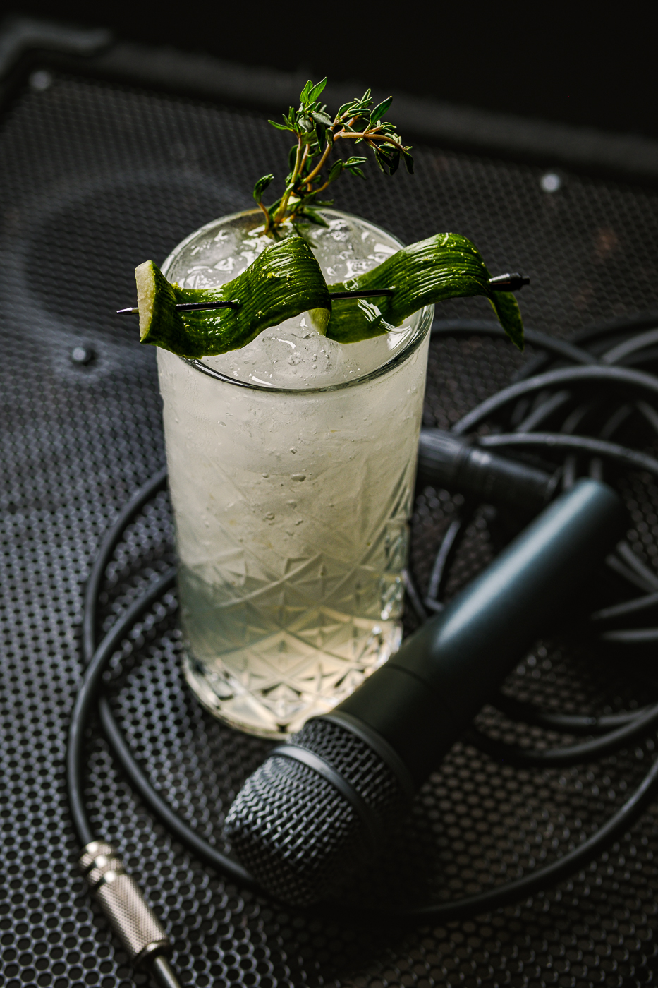 cocktail from caspians rock and roe live music speakeasy