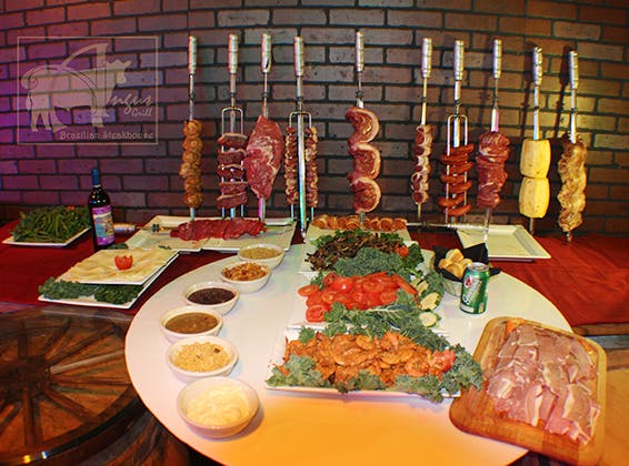 a plate of food on a table