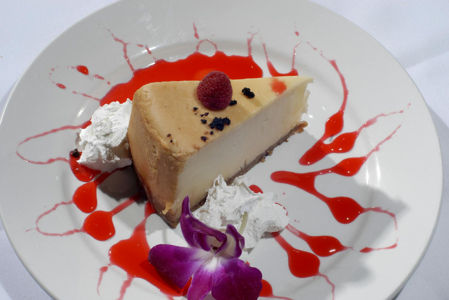 a slice of cake on a plate