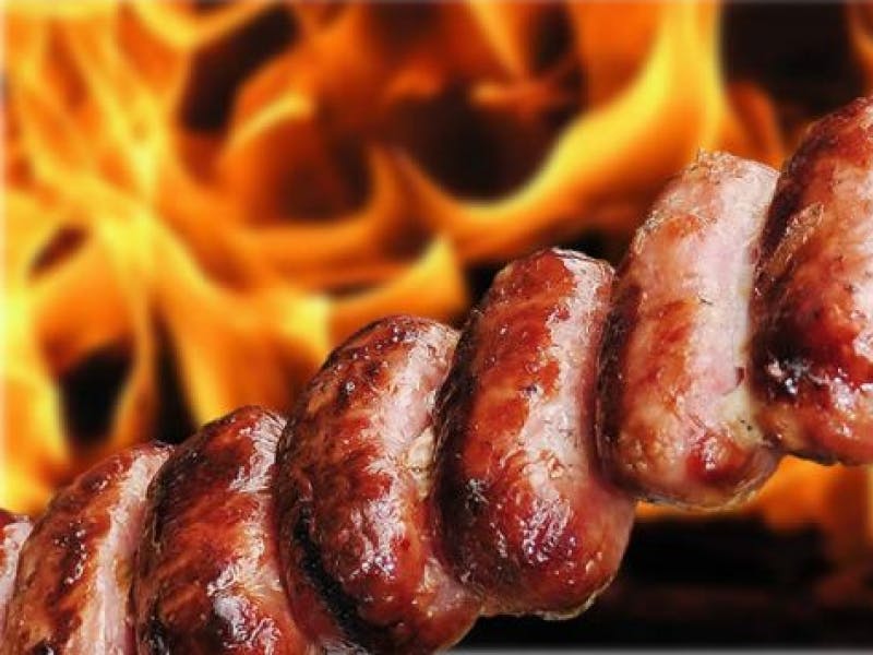 a close up of food