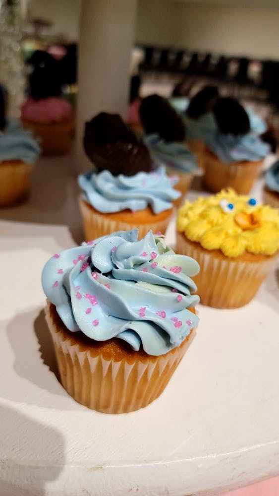 a close up of a cake