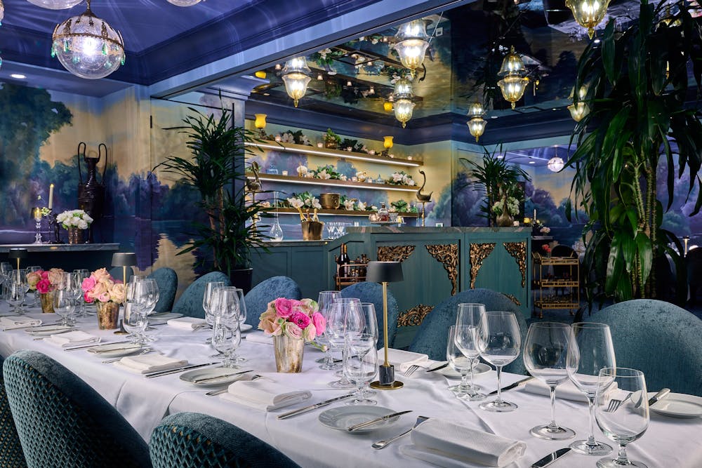 a vase of flowers on a table