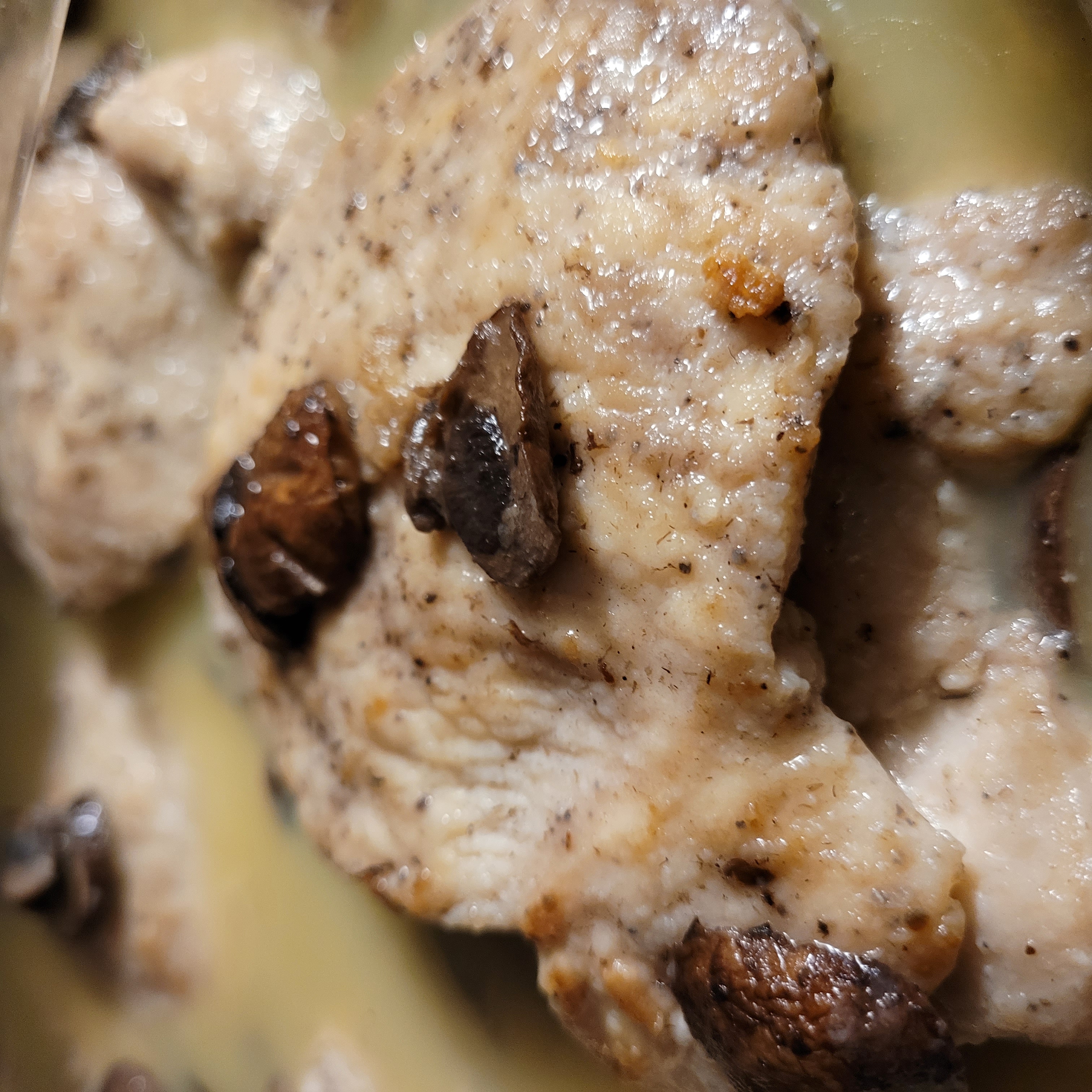 a close up of food