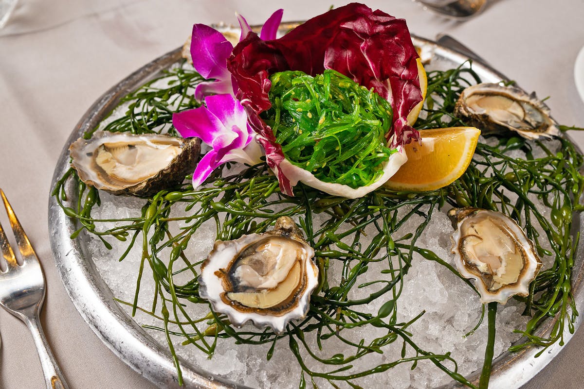 a plate of food on a table