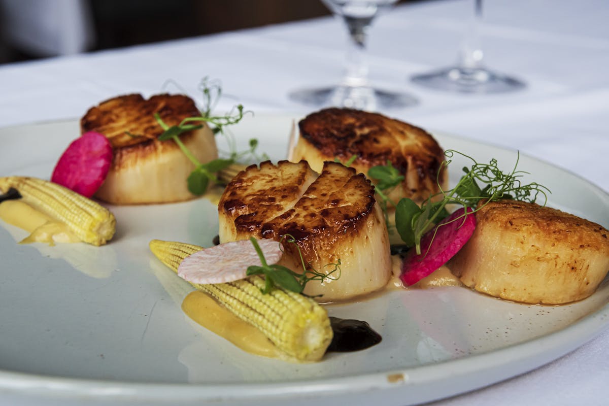 a plate of food on a table