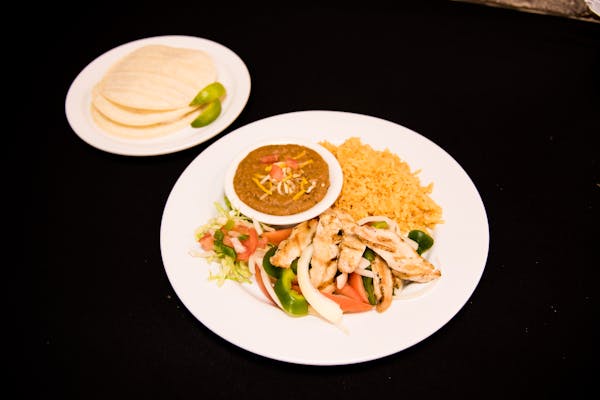 a plate of food on a table
