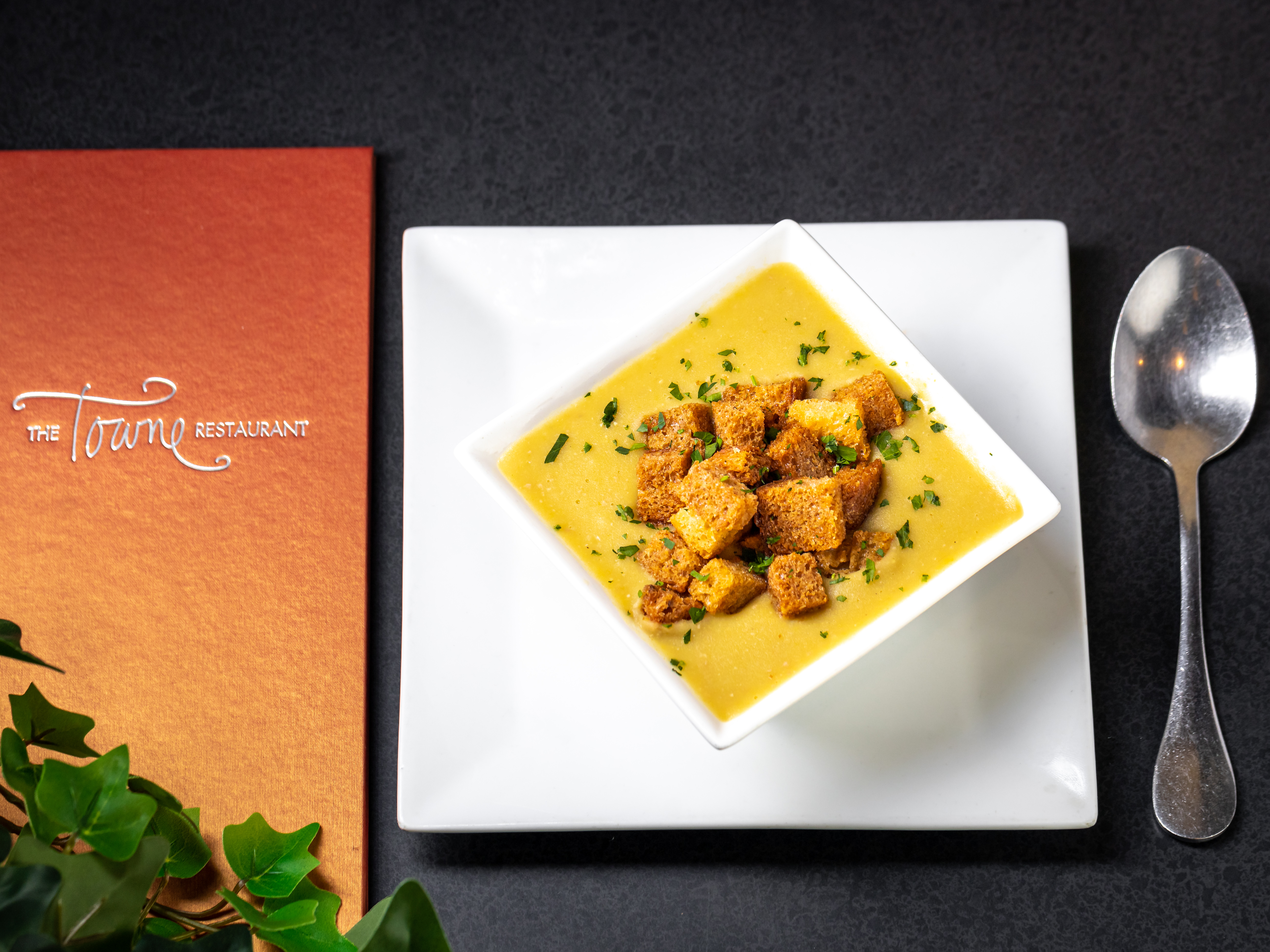 a plate of food on a table