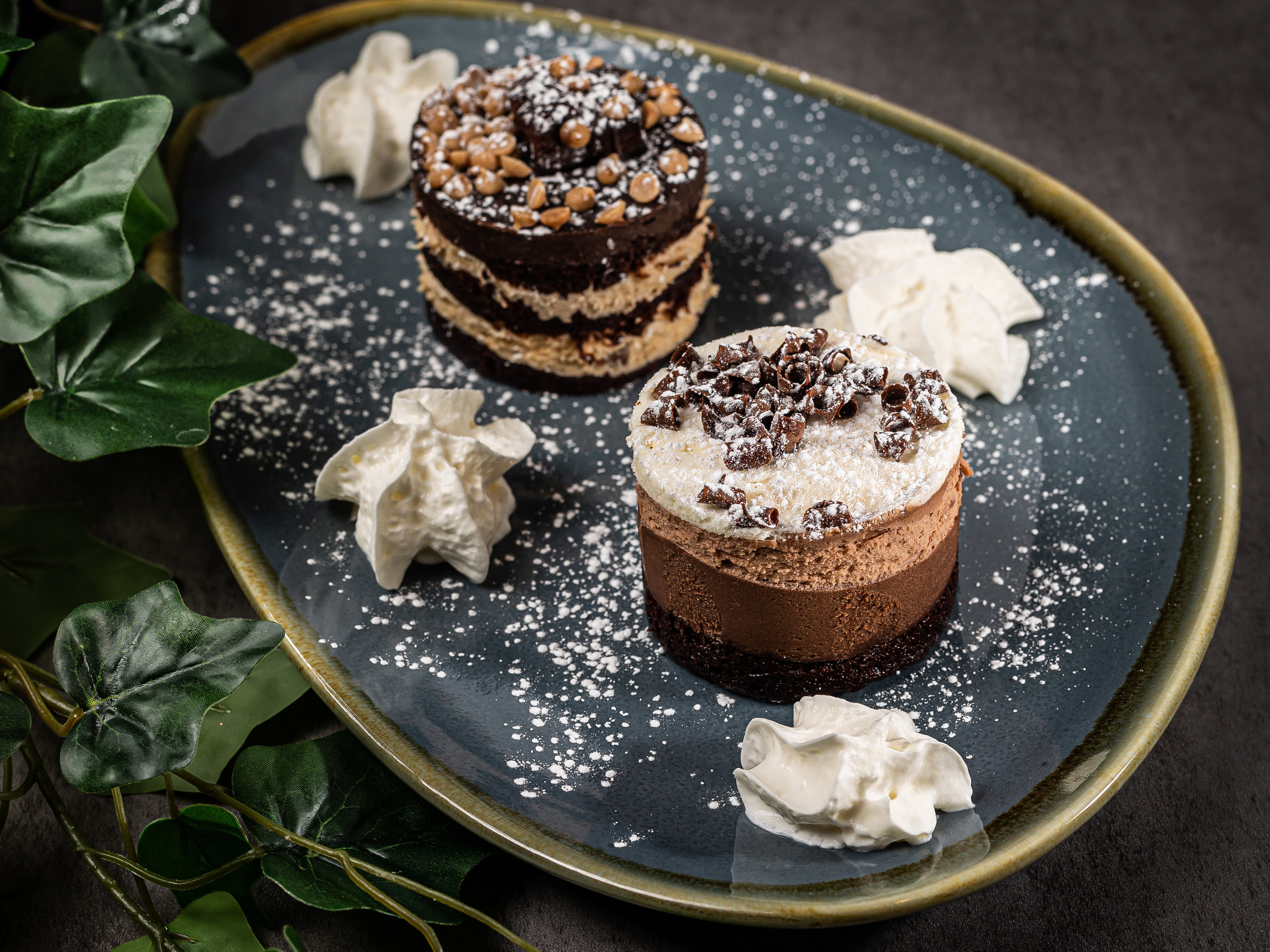 a piece of chocolate cake on a plate