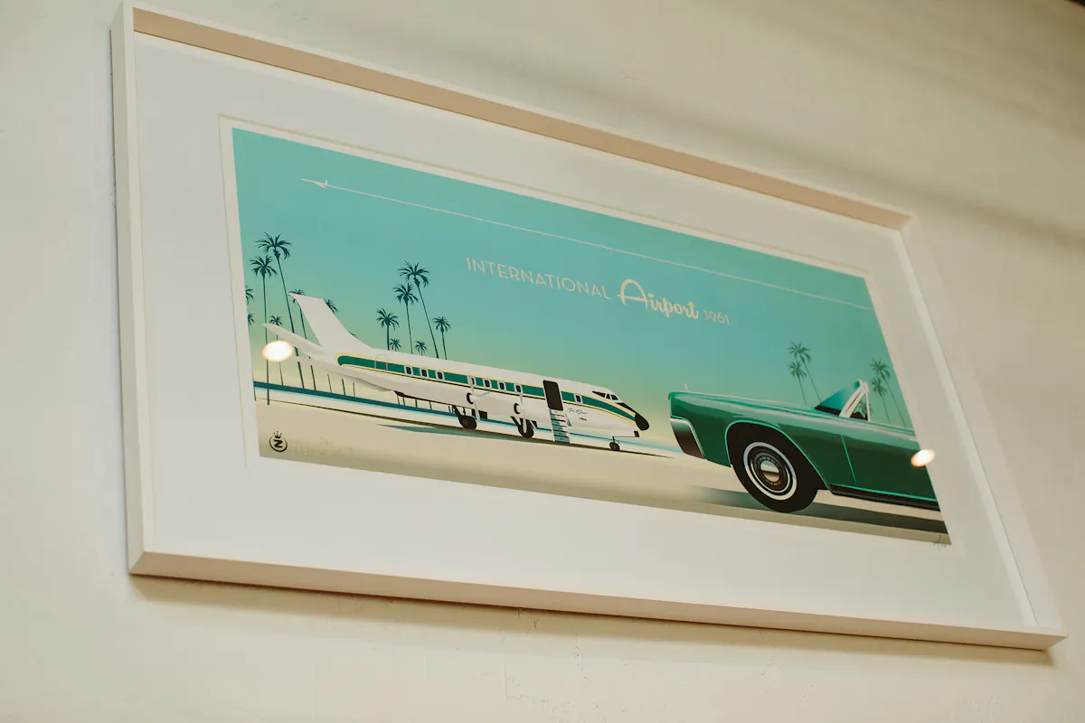 a framed picture