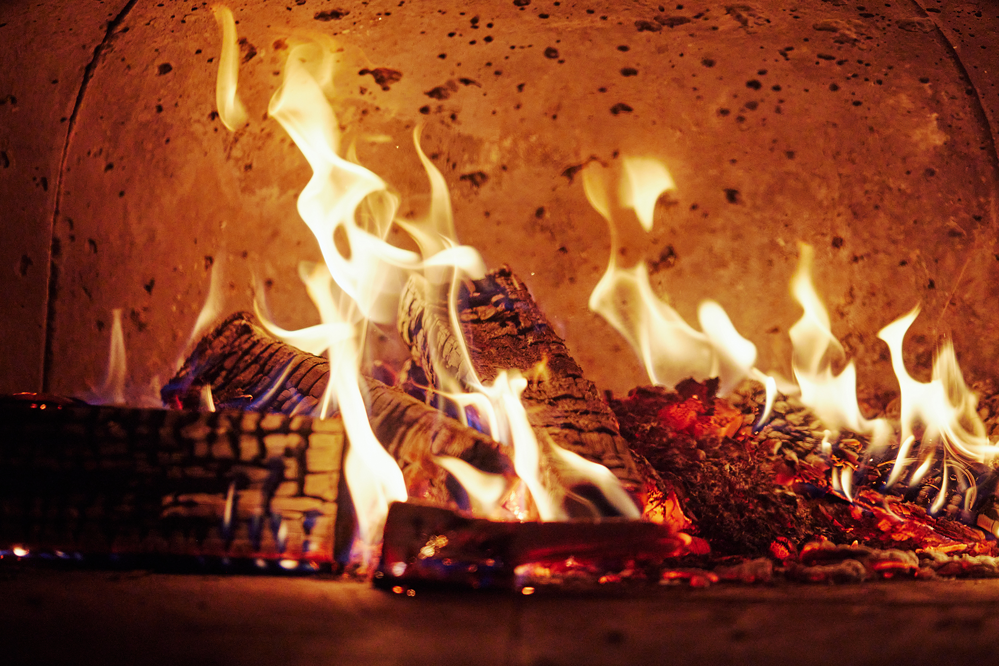 a close up of a fire