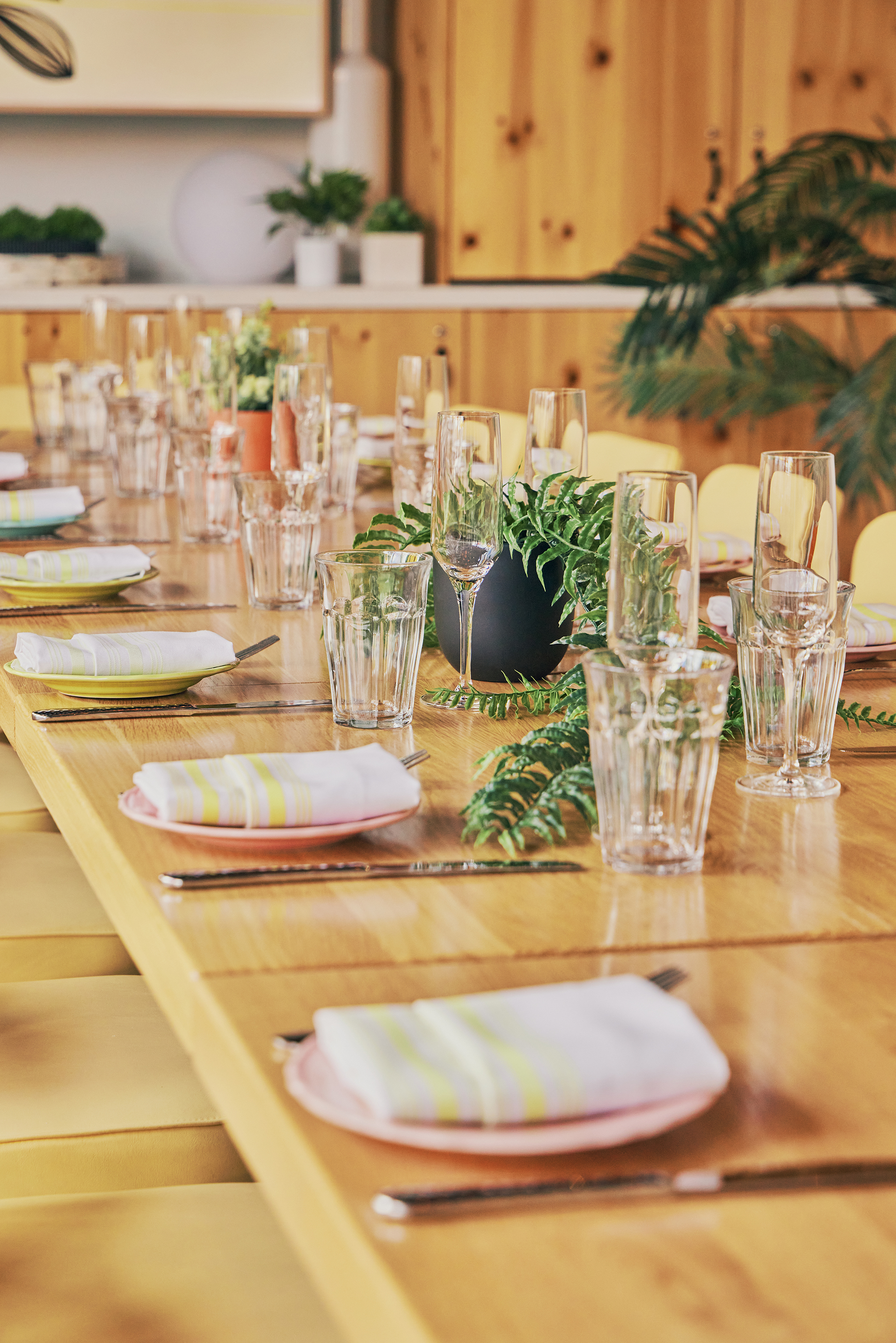 a dining table