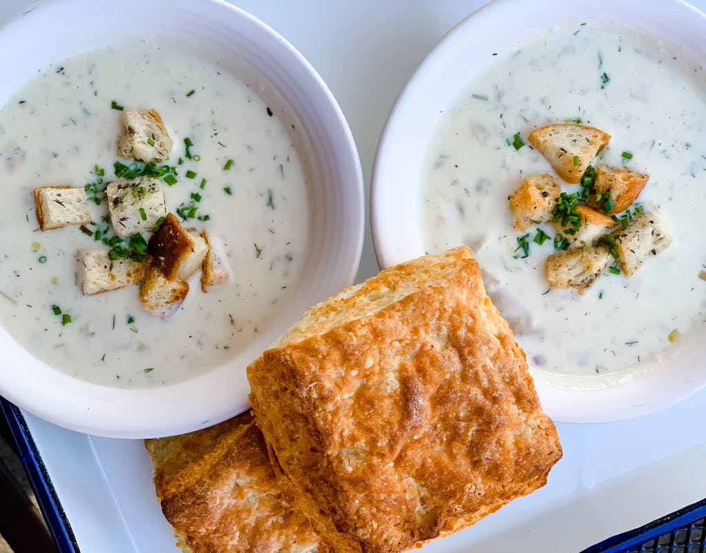 a bowl of food on a plate