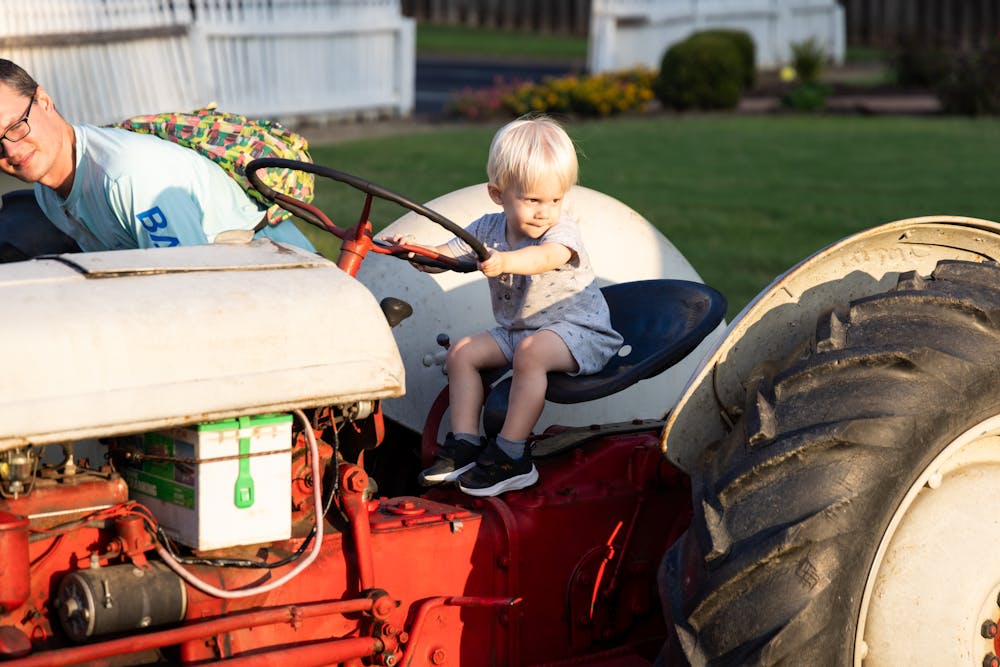 a man sitting on a motorcycle