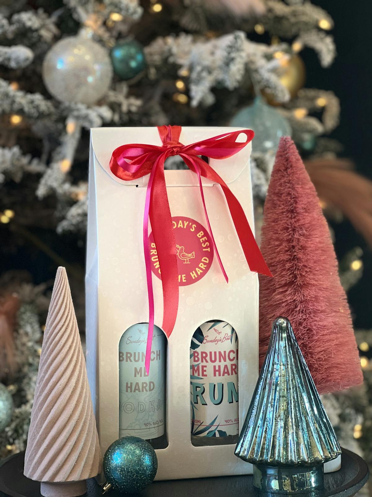 Gift set sitting on table