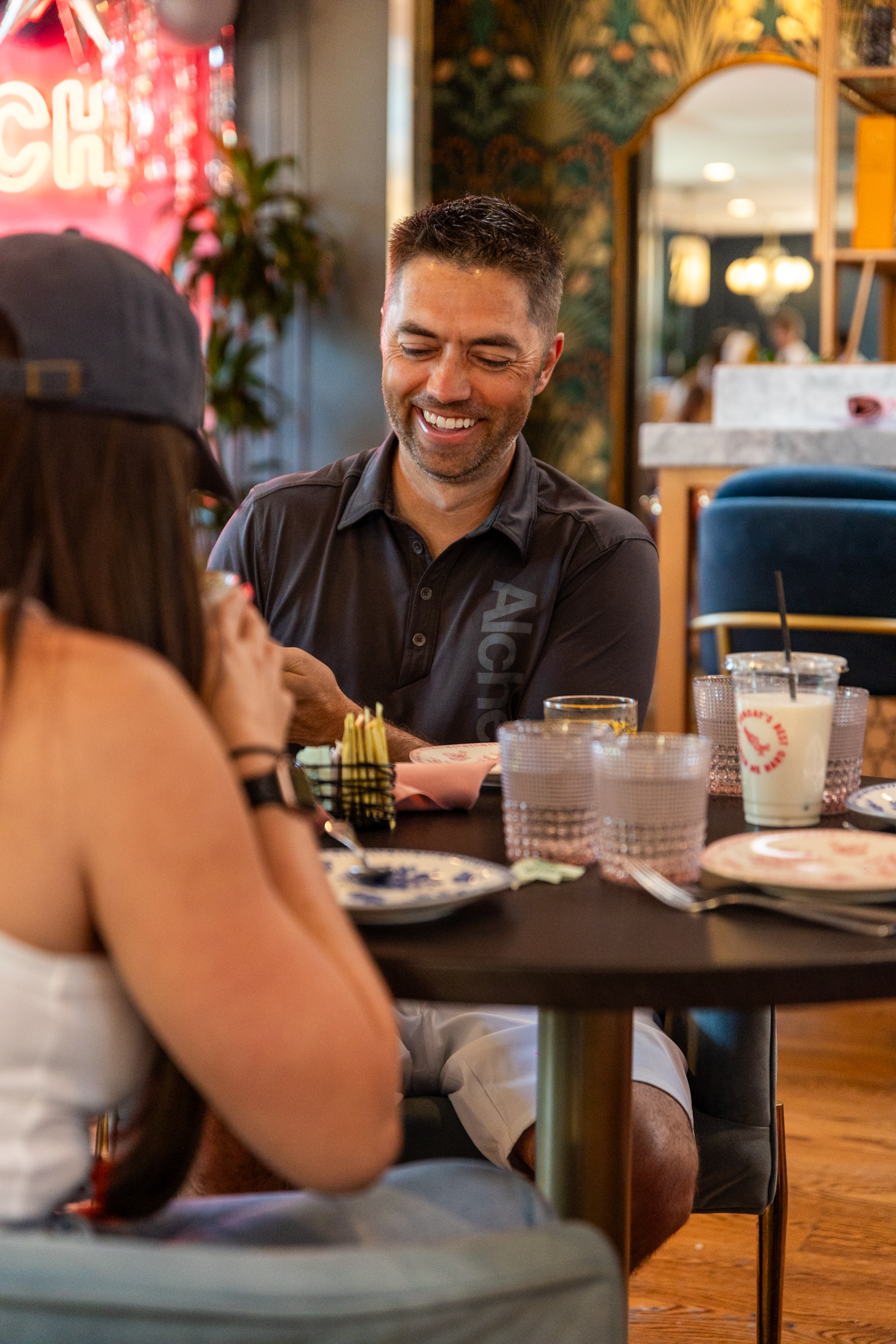 DAD eating brunch with wife