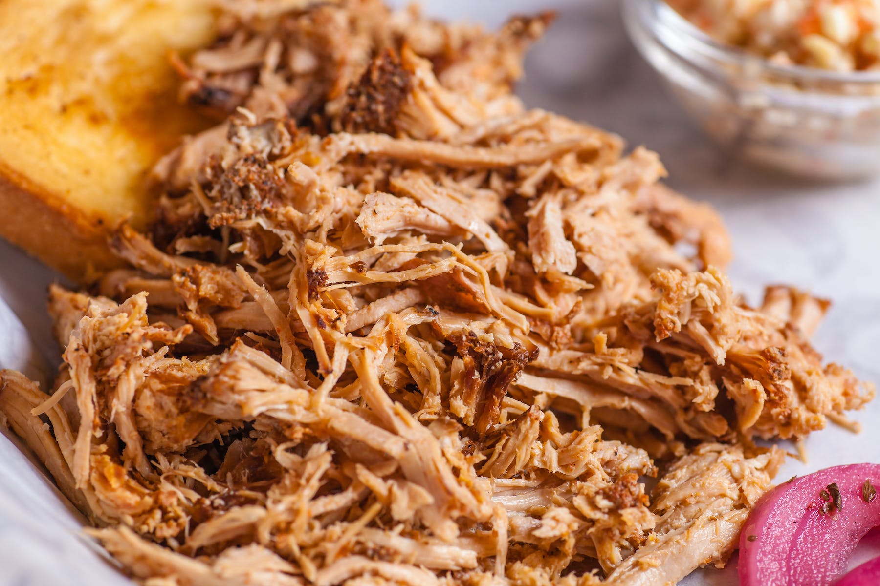 a close up of a plate of food