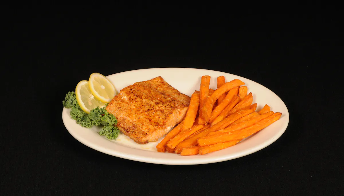 a plate of food on a table