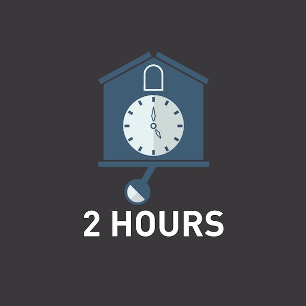 a clock is shown at the time