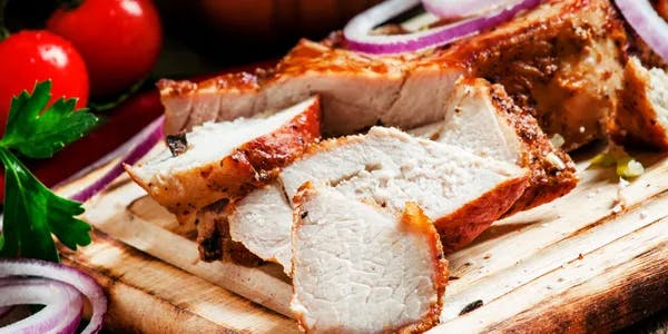 a sandwich cut in half on a plate
