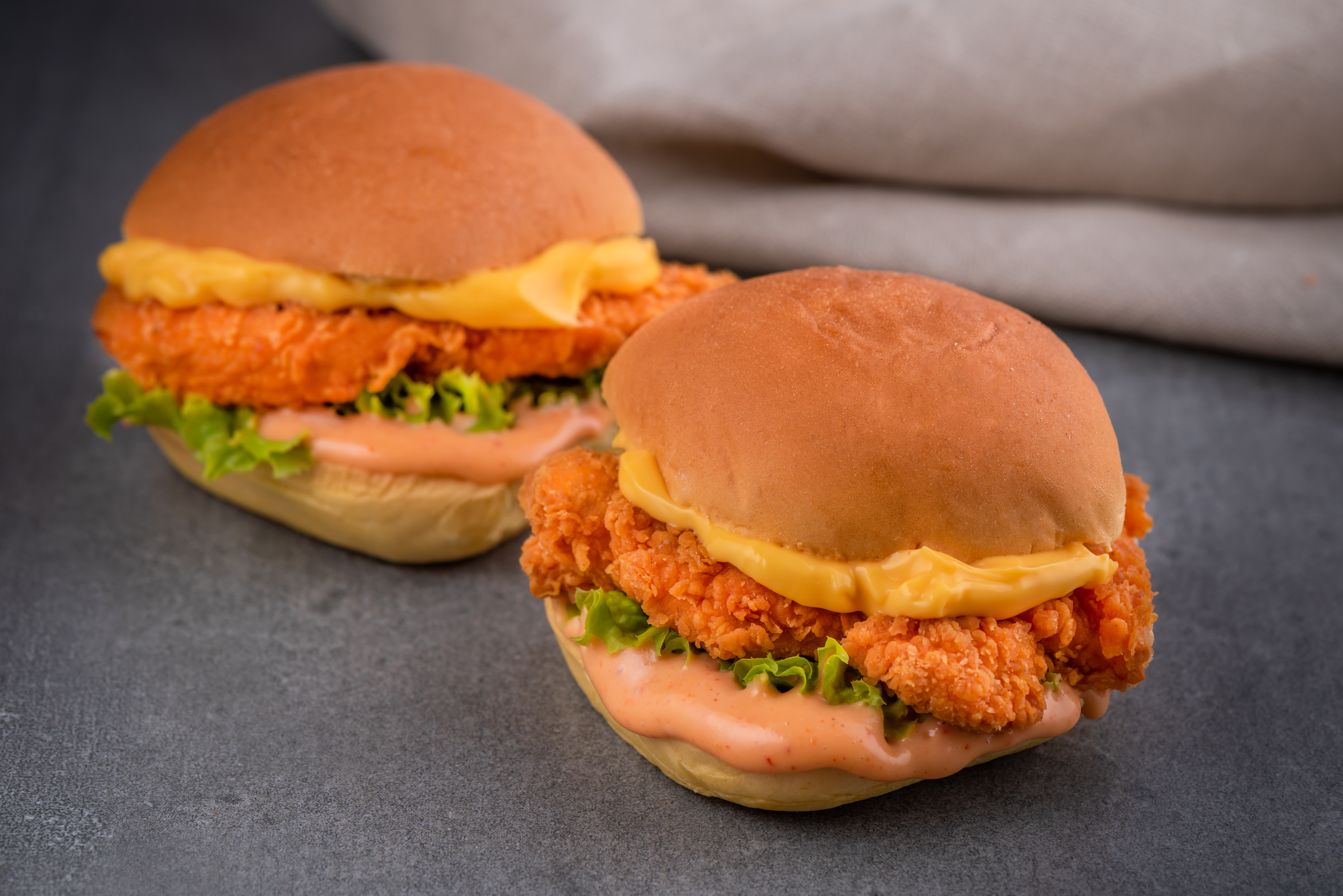 a close up of a sandwich sitting on top of a table
