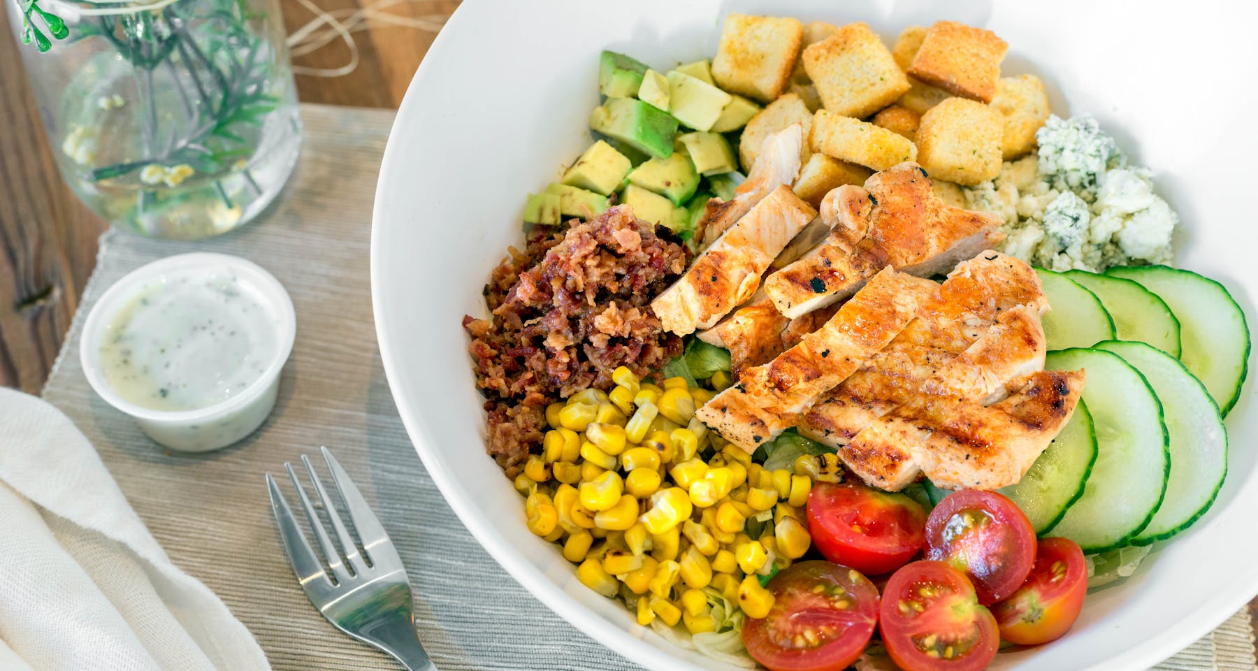 a plate of food on a table