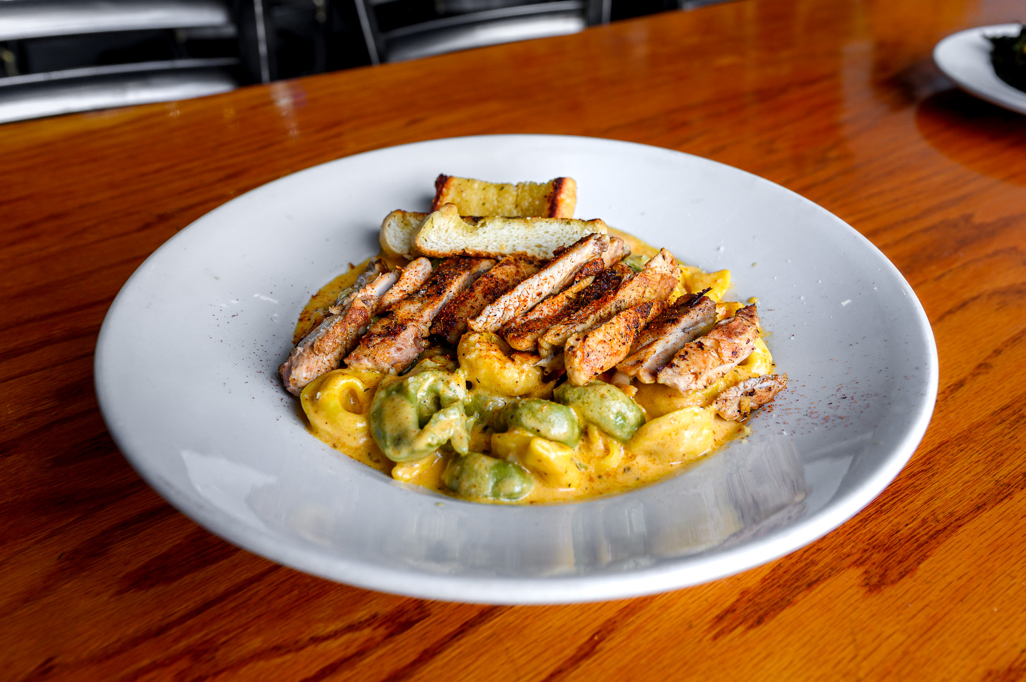 a plate of food on a table