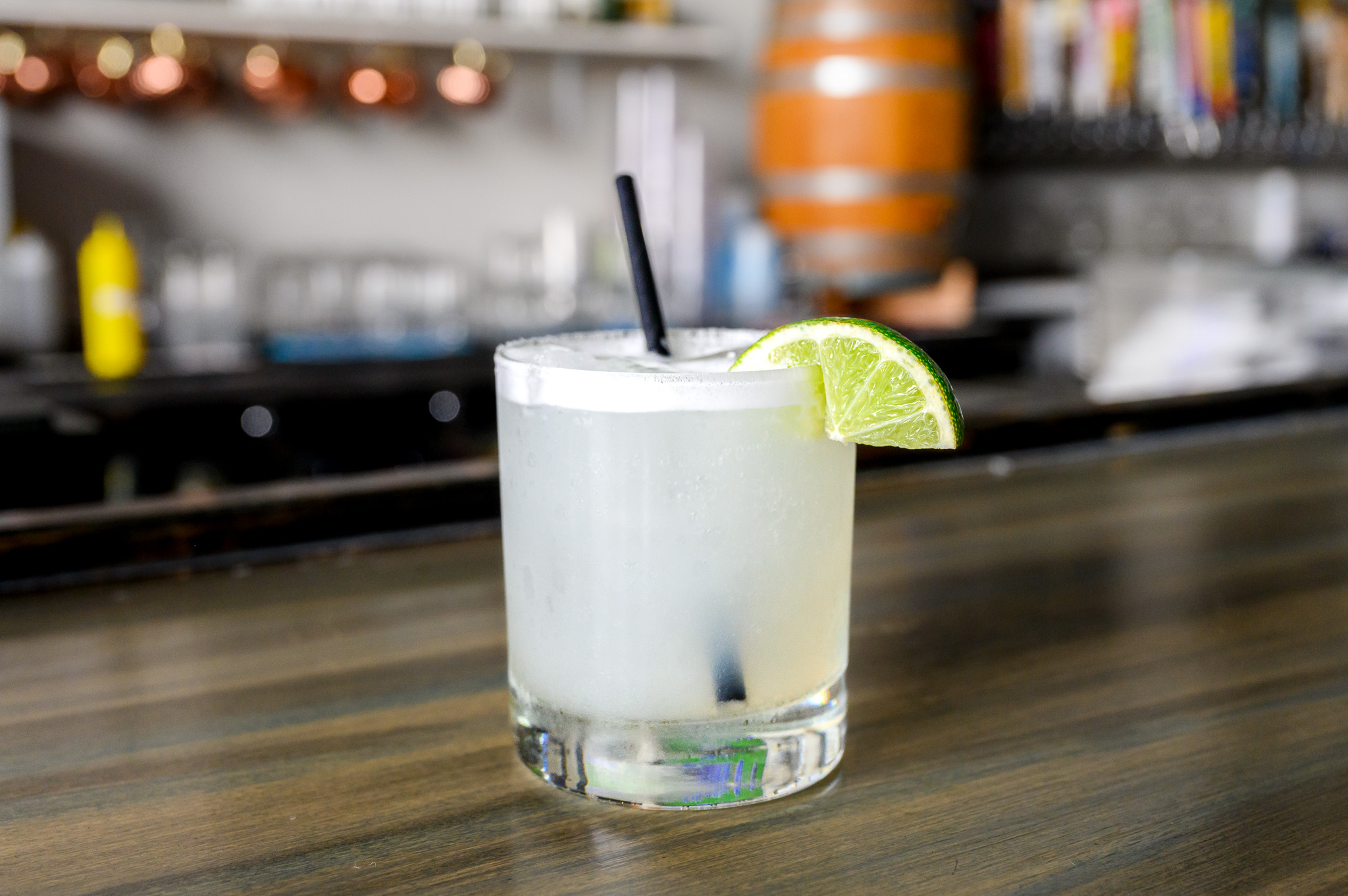 a close up of a beverage on a table