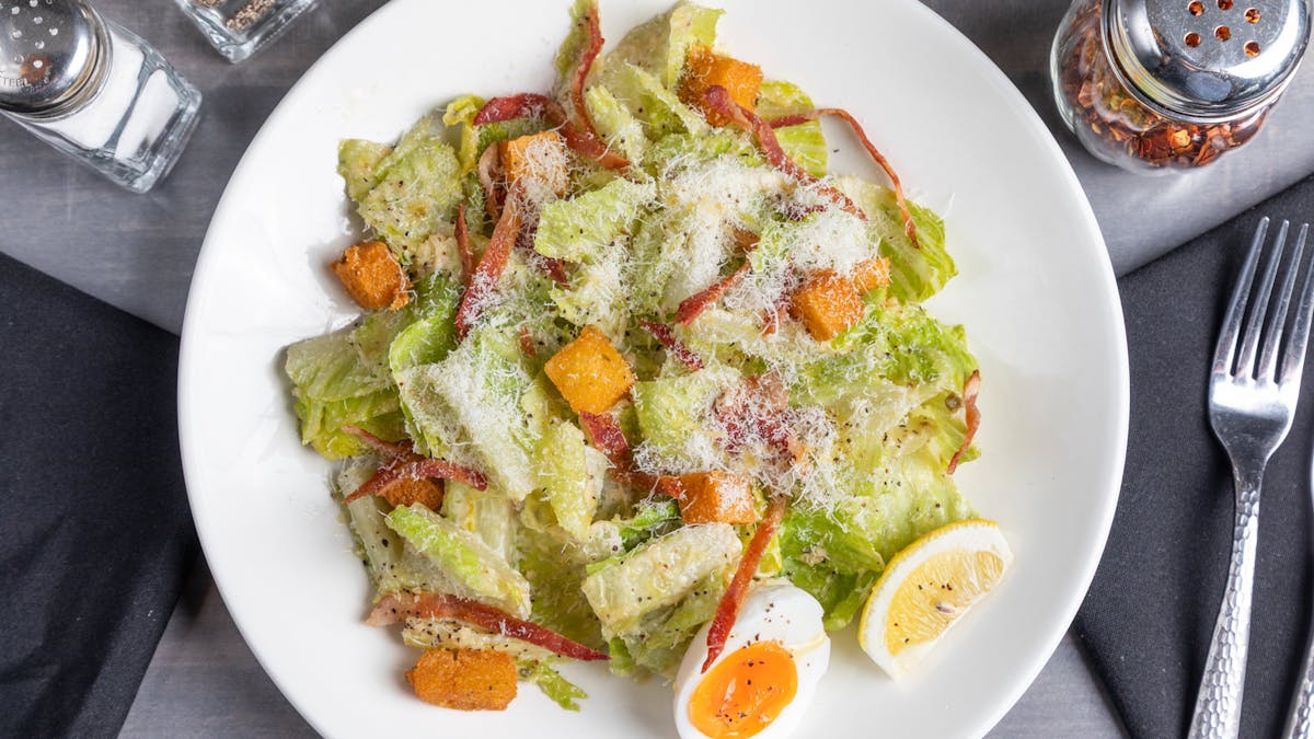 a plate of food on a table