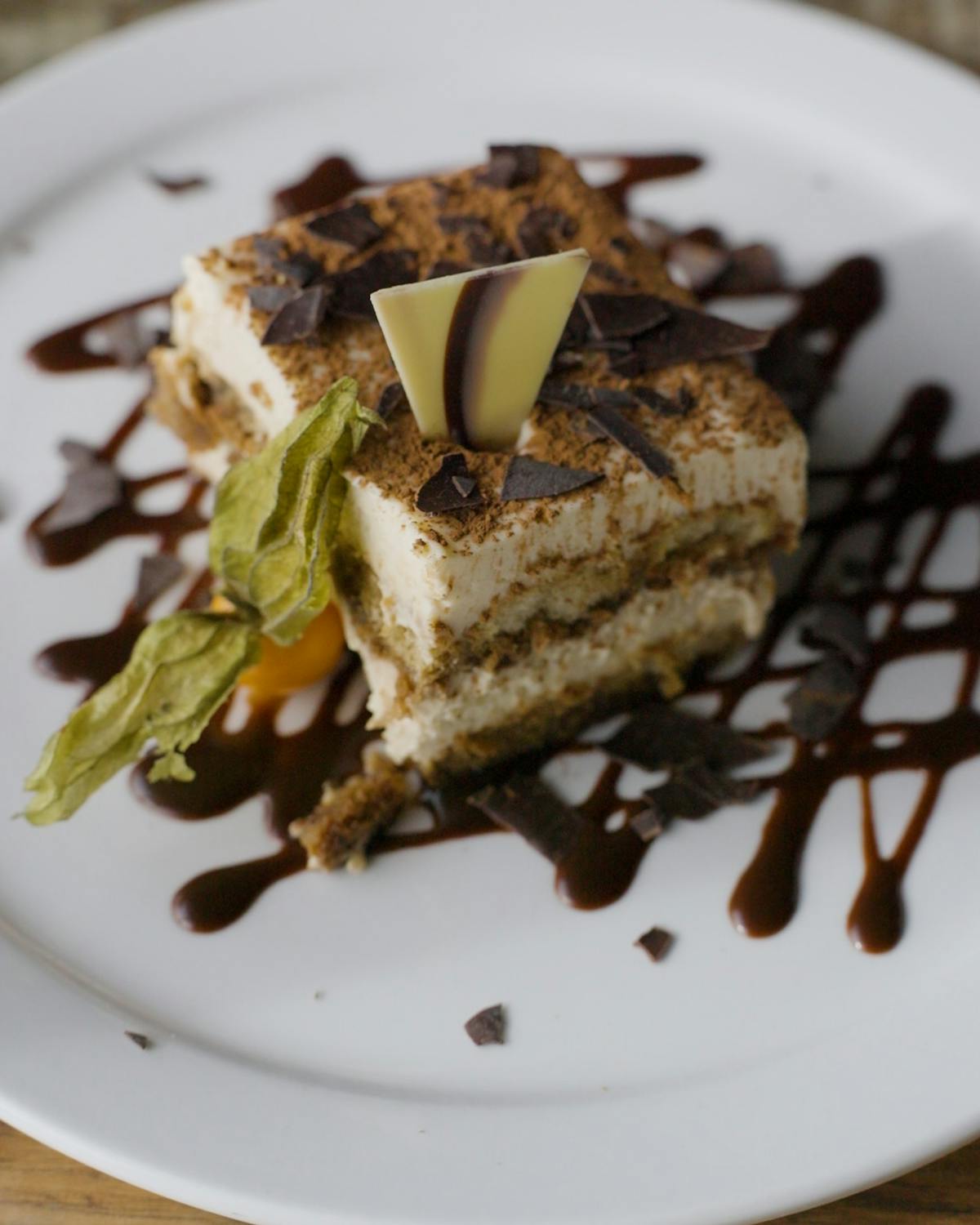 a piece of cake on a plate