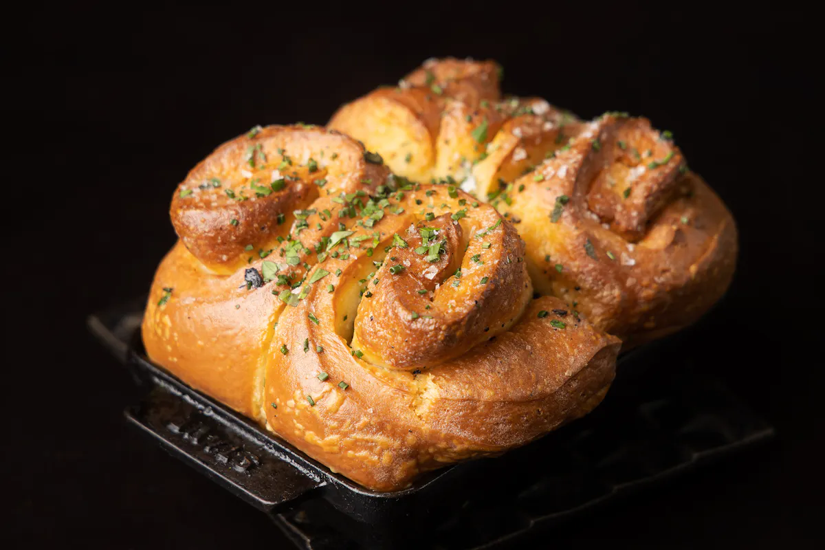 a close up of food
