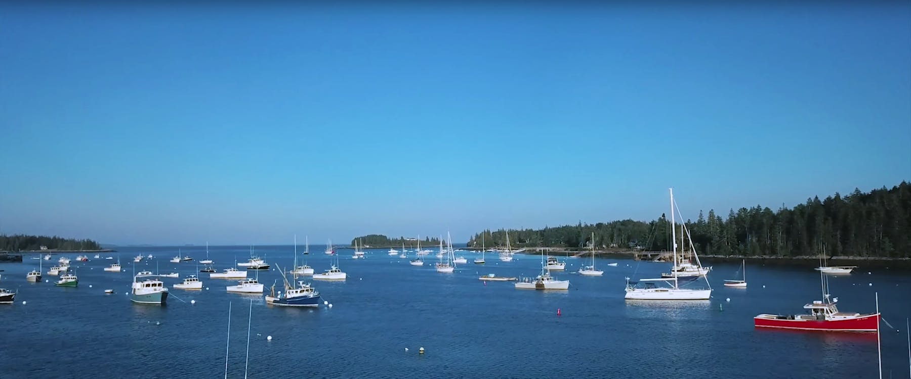 view of the ocean with a lot of boats