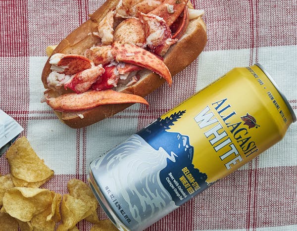 lobster roll and allagash
