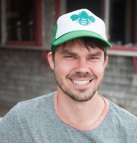 a man smiling