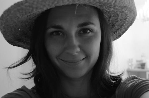 a woman wearing a hat