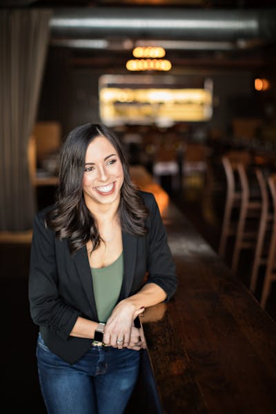 a woman smiling for the camera