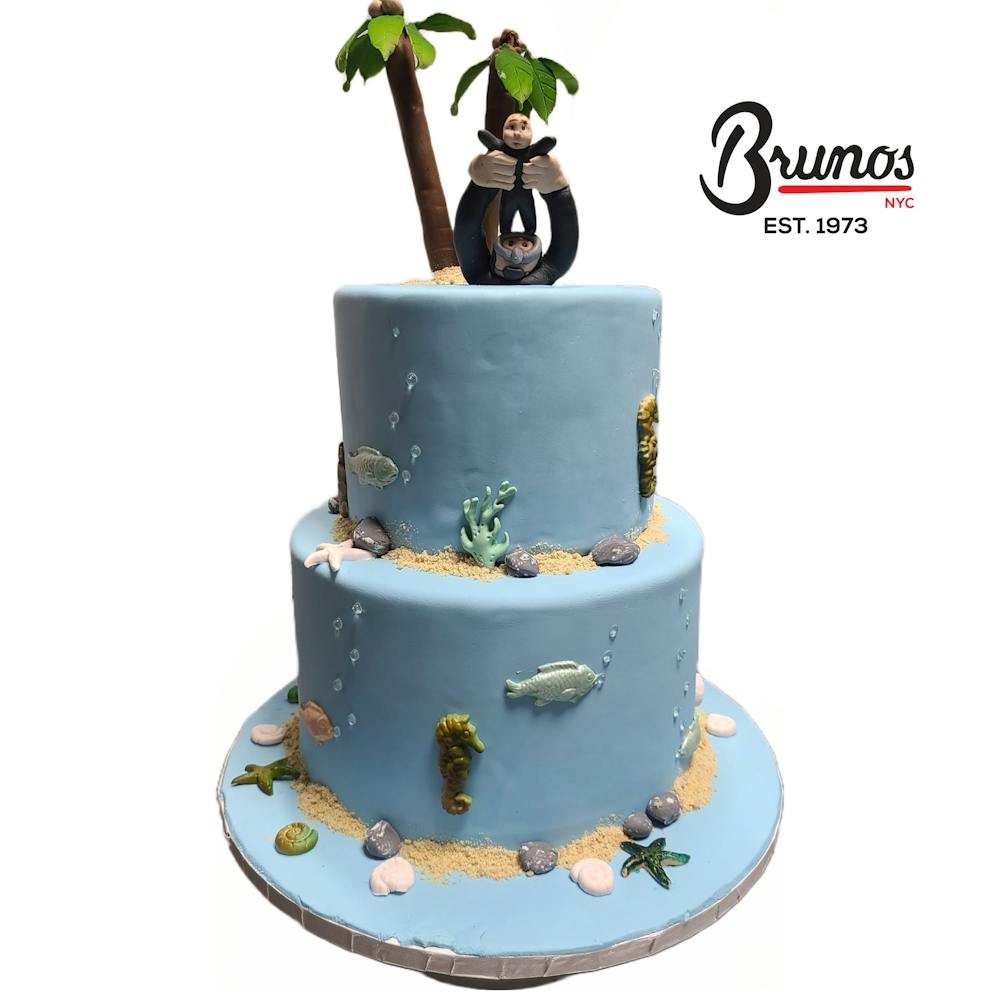 a cake sitting on top of a table